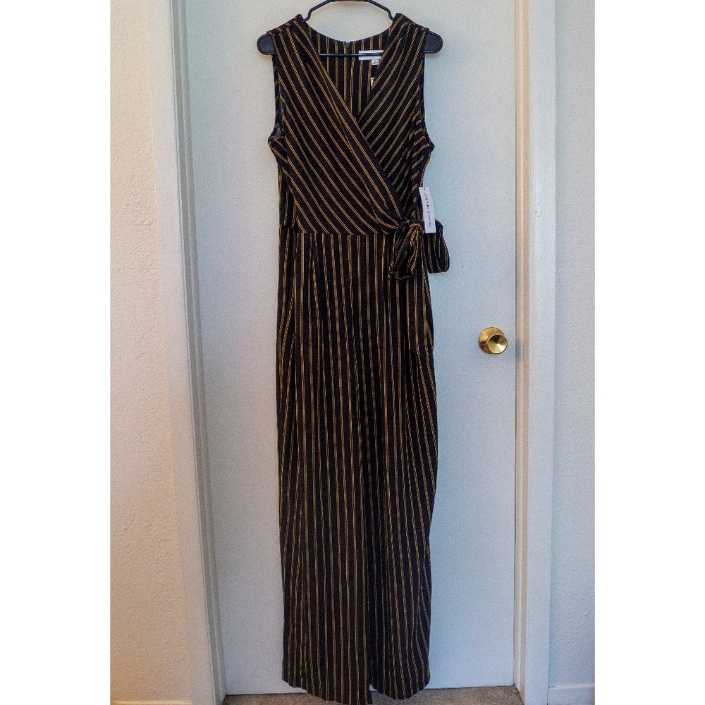 Stripped Sleeveless Jumpsuit